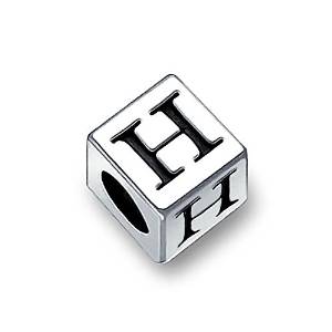 Alphabet H Dice Cube Pandora Charm actual image