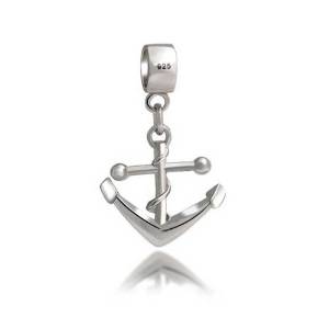 Chamilia Anchor Nautical Dangle Bead actual image