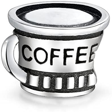 Coffee Cup Pandora Bead actual image
