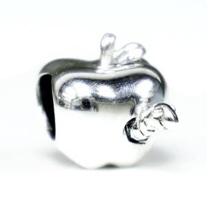 Pandora Apple With Worm Charm actual image