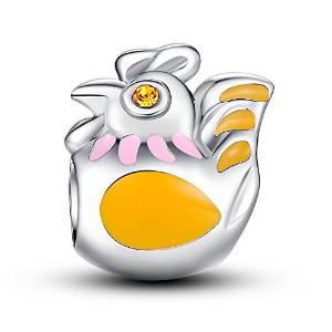 Pandora Arrogant Rooster Lovely Charm actual image