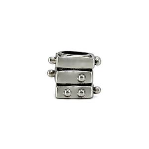 Pandora Braille Spinner Charm actual image