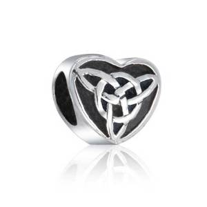 Pandora Celtic Knot Triquetra Heart Charm actual image