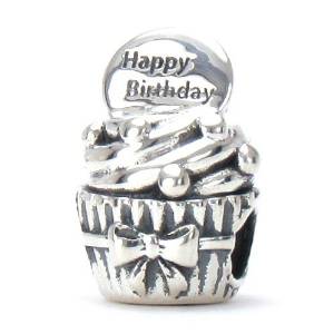 Pandora Cupcake With Butterfly Charm actual image