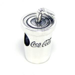 Pandora Enamel Clip On Cola Bottle Charm actual image