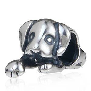 Pandora Engraved Puppy Charm actual image
