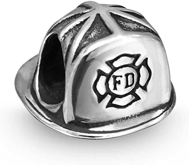 Pandora Firefighter Helmet Charm actual image