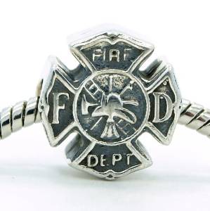 Pandora Fireman Badge Charm actual image