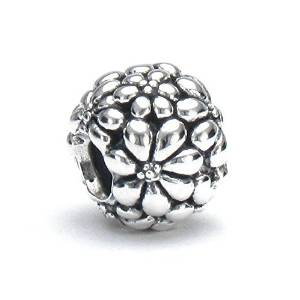 Pandora Flower and Leaves Bead actual image