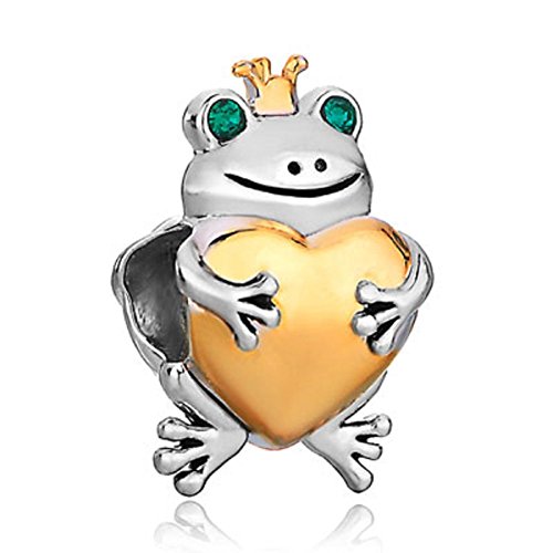 Pandora Frog King With Crown Charm actual image