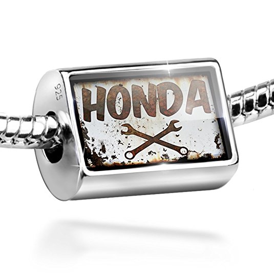 Pandora Honda Car Logo Heart Photo Charm actual image