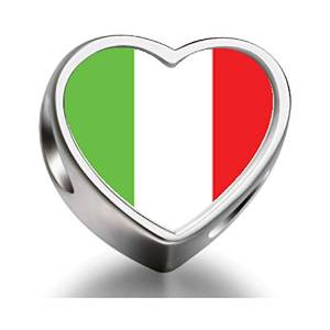Pandora Italian Flag Photo Charm actual image