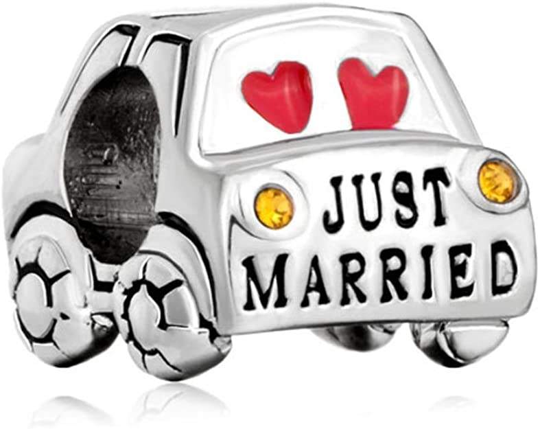 Pandora Just Married Car Charm actual image