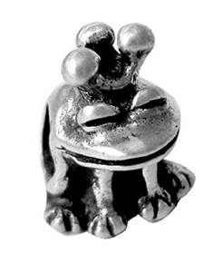 Pandora King Frog Holding Big Heart Charm actual image
