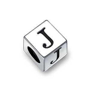 Pandora Letter J On Cube Dice Charm actual image