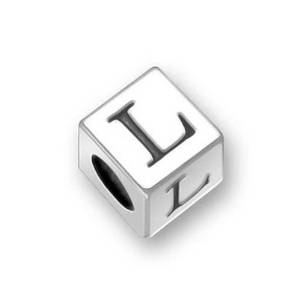 Pandora Letter L Dice Cube Charm actual image