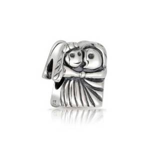 Pandora Little Bride And Groom Silver Charm actual image