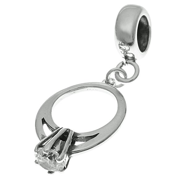 Pandora Love Engagement Ring Charm actual image