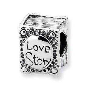 Pandora Love Story Book Charm actual image