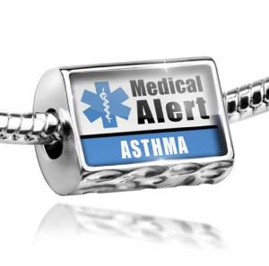 Pandora Medical Alert Asthma Charm actual image