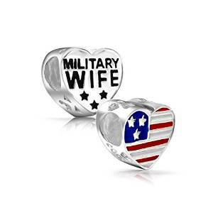 Pandora Military Wife Charm actual image