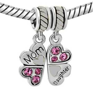 Pandora Mother and Daughter Love Charm actual image