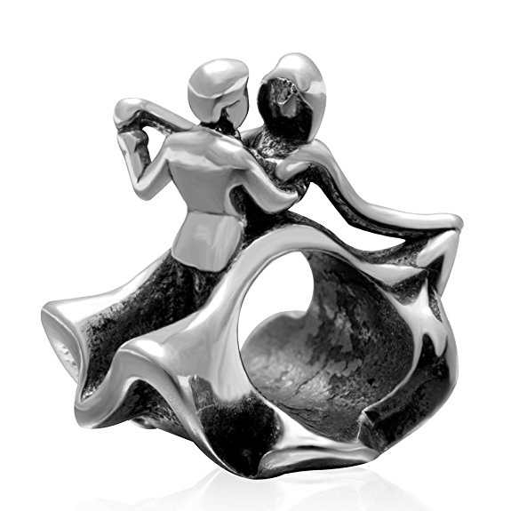 Pandora Newly Married Dancing Couple Charm actual image