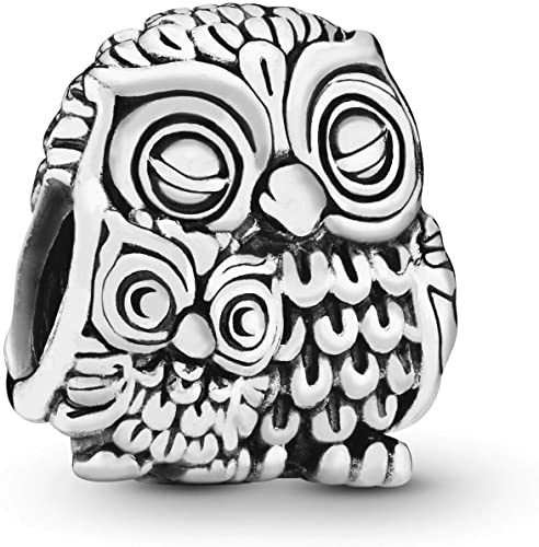 Pandora Owl Halloween Charm actual image