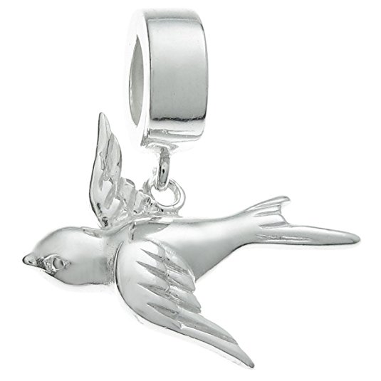 Pandora Peace Bird Dove Dangle Charm actual image