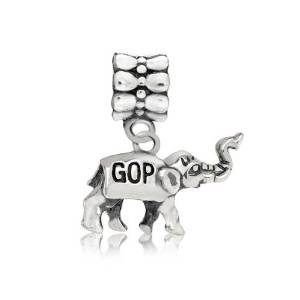 Pandora Political GOP Republican Elephant Charm actual image