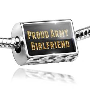 Pandora Proud Army Girlfriend Bead actual image