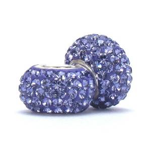Pandora Purple Swarovski Crystal Bead actual image