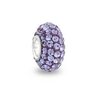Pandora Purple Swarovski Crystals Bead Charm actual image