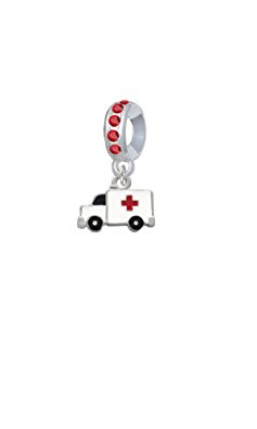 Pandora Red Cross Ambulance Charm actual image