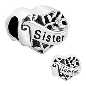 Pandora Set Of 2 I Love You And Sister Charm