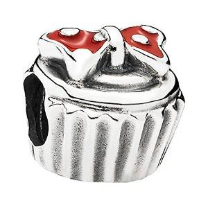 Pandora Silver Cupcake Charm actual image