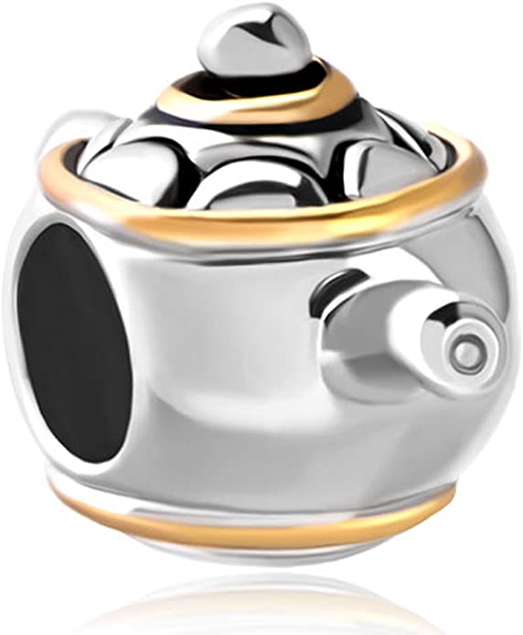 Pandora Silver Teapot Charm actual image