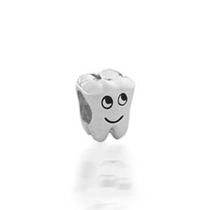 Pandora Sleepy Smiling Tooth Charm actual image