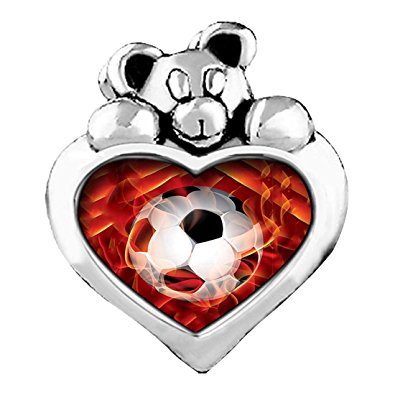 Pandora Soccer Ball Energy Heart Charm