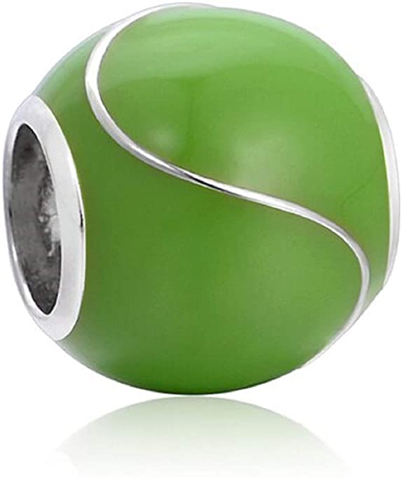 Pandora Tennis Ball Crystal Charm actual image