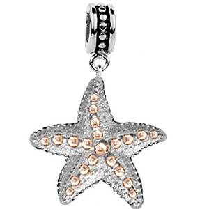 Pandora Topaz Crystals Starfish Charm actual image