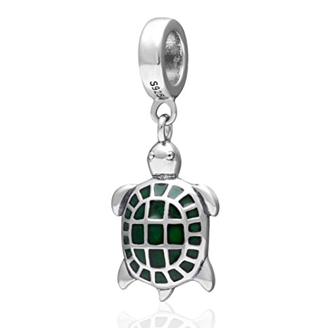 Pandora Turtle Sea Turtle Necklace Charm actual image