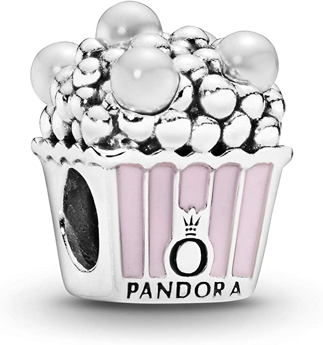Pandora White Pearl Crystal Charm actual image