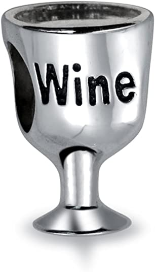 Pandora Wine Glass Charm actual image