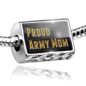 Proud Army Mom Pandora Bead actual image